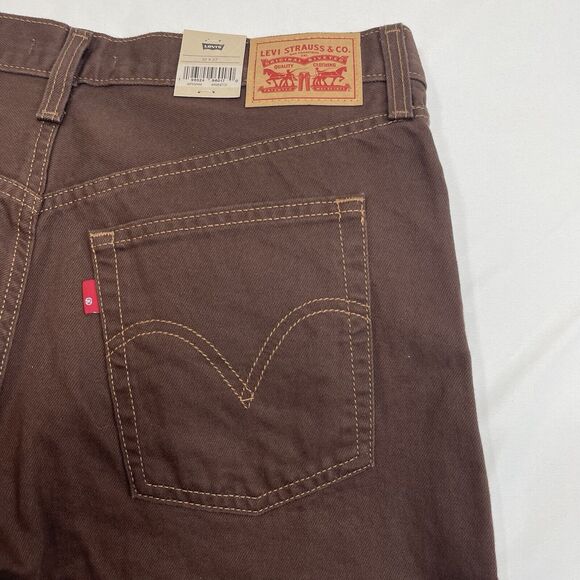 Levi's Jeans Women's 32x27 Brown Ribcage Straight Ankle High Rise American Denim - Picture 11 of 15